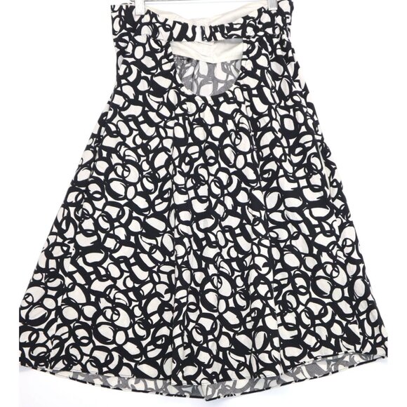 Club Monaco Womens Off Shoulder Abstract Print Dress Size 2 Softgirl Coquette - Picture 7 of 11